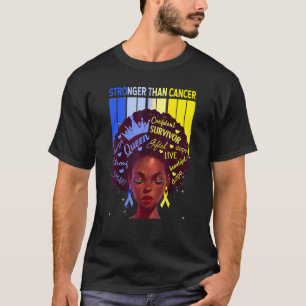 Schwarze Frauen Königin stärker als Down-Syndrom B T-Shirt