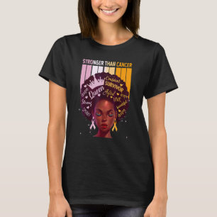 Schwarze Frauen Königin stärker als Ekzem Lavendel T-Shirt