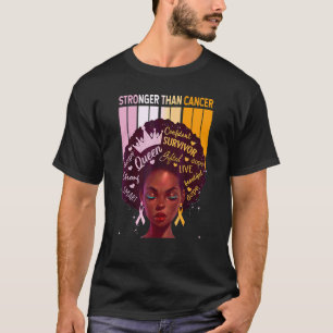 Schwarze Frauen Königin stärker als Ekzem Lavendel T-Shirt