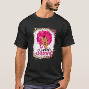 Schwarze Frauen Königin unterstützen Squad Brustkr T-Shirt