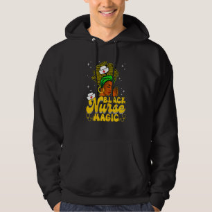 Schwarze Frauen Krankenschwester Afro Retro Magic Hoodie