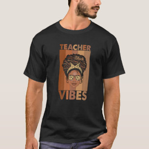 Schwarze Frauen Lehrerin Afro Retro Schwarze Gesch T-Shirt