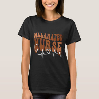 Schwarze Frauen Melanisierte Krankenschwester Schw T-Shirt