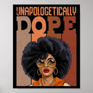 Schwarze Frauen unentschuldbar Droge Juneteenth Bl Poster