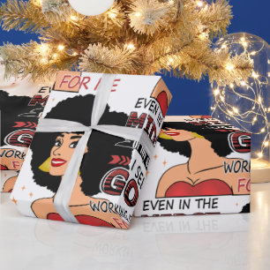  Schwarze Frauen vertrauen Gott im Sturm  Geschenkpapier