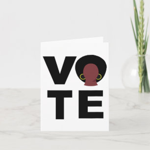 Schwarze Frauen wählen politische Wahlen Schwarze Karte