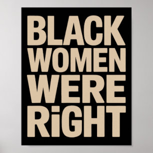 Schwarze Frauen waren richtige schwarze Frauen Res Poster