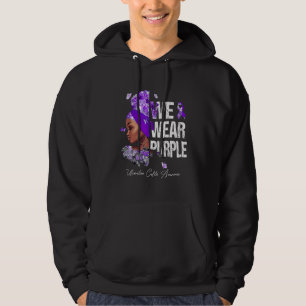 Schwarze Frauen wir tragen Lila ulzerative Colitis Hoodie