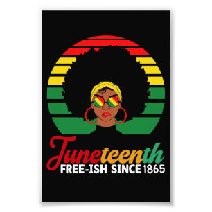 Schwarze Freiheit Free Ish Seit 1865 Juneteenth  Fotodruck