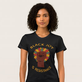 Schwarze Freude ist Widerstand Faust Tri-Blend Shirt