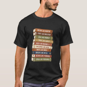 Schwarze Führer Afroamerikanische Lehrer Bildung T-Shirt