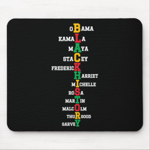 Schwarze Führer des Monats der Schwarzen Geschicht Mousepad