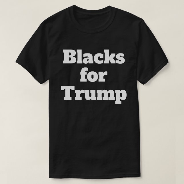 Schwarze für Trump T-Shirt (Design vorne)