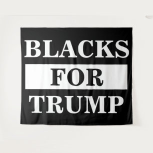 Schwarze für Trump Wandteppich
