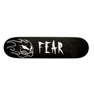 Schwarze Furcht-Skateboard-Plattform mit Weiß Skateboard
