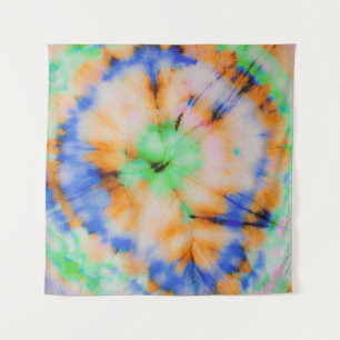 Schwarze Gefärbte Krawatte, grungy Vintag. Wandteppich