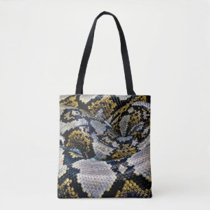 Schwarze, gelbe und graue Python
