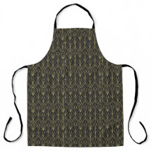 Schwarze geometrische Kunst Deco Vintage-Muster