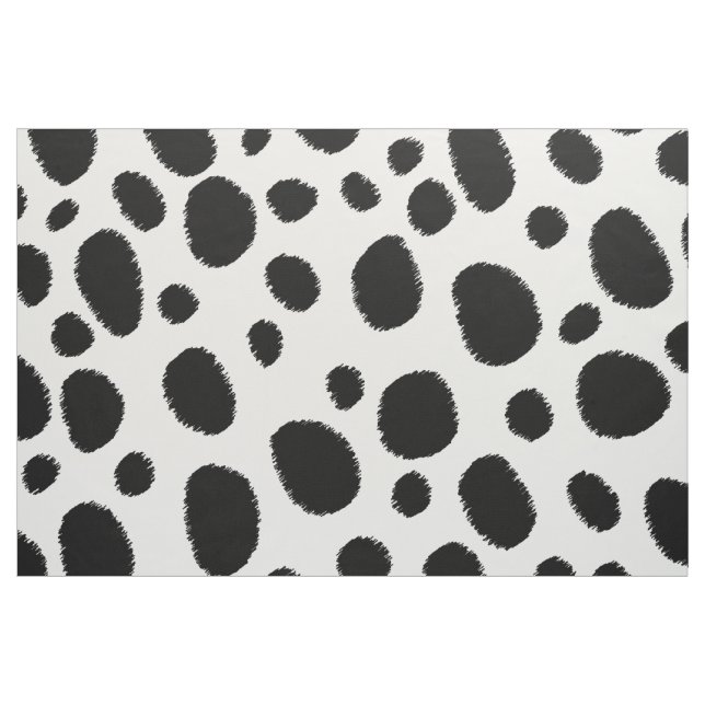 Schwarze Geparden-Flecken Nahtloses Muster Stoff (Fat Quarter (45,7 x 55,9 cm))