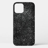 Schwarze Geparden Leopard Skin Print Muster Tier