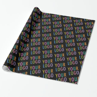 Schwarze Geschenkverpackungspapierrolle mit indivi Geschenkpapier
