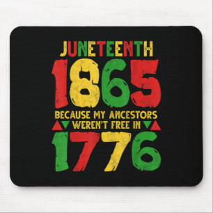 Schwarze Geschichte 1865 Vorfahren waren nicht wei Mousepad