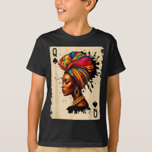 Schwarze Geschichte Afrikanische Melanin Königin K T-Shirt