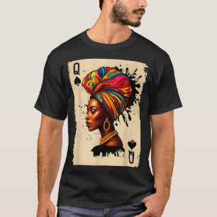 Schwarze Geschichte Afrikanische Melanin Königin K T-Shirt