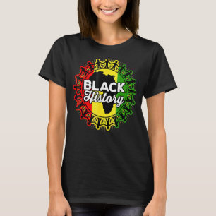 Schwarze Geschichte Afrikanische Welt - farbenfroh T-Shirt