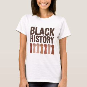 Schwarze Geschichte Afroamerikaner Stolz Afro Schw T-Shirt