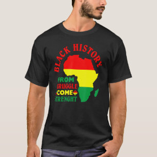 Schwarze Geschichte aus dem Kampf kommt Kraft BLM T-Shirt