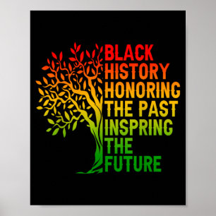 Schwarze Geschichte, die die Vergangenheit afrikan Poster