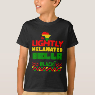 Schwarze Geschichte, die eine schwarze Frau hört u T-Shirt