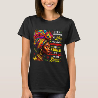 Schwarze Geschichte, die sie ihr zuflüsterten Mela T-Shirt