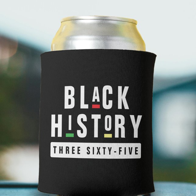 Schwarze Geschichte Drei Sechzig Fünf Retro 90er B Dosenkühler (Black History Three Sixty-Five Retro 90s Colorful Can Cooler
)