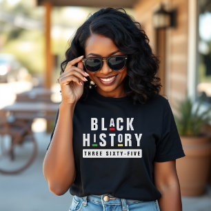 Schwarze Geschichte Drei Sechzig Fünf Retro 90er B T-Shirt