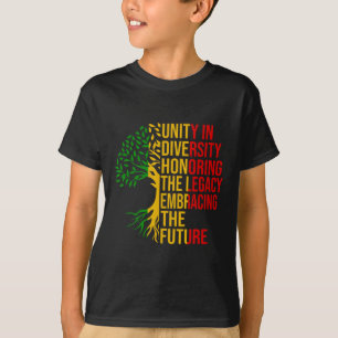 Schwarze Geschichte ehrt die Vergangenheit, die di T-Shirt
