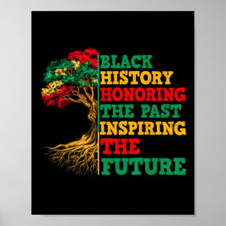 Schwarze Geschichte Ehrung der Vergangenheit Inspi Poster