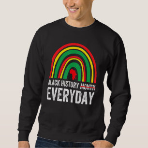 Schwarze Geschichte Frauen im Alltag Rainbow Black Sweatshirt