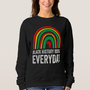 Schwarze Geschichte Frauen im Alltag Rainbow Black Sweatshirt