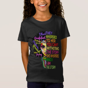 Schwarze Geschichte für Frauen Ich bin der Sturm s T-Shirt