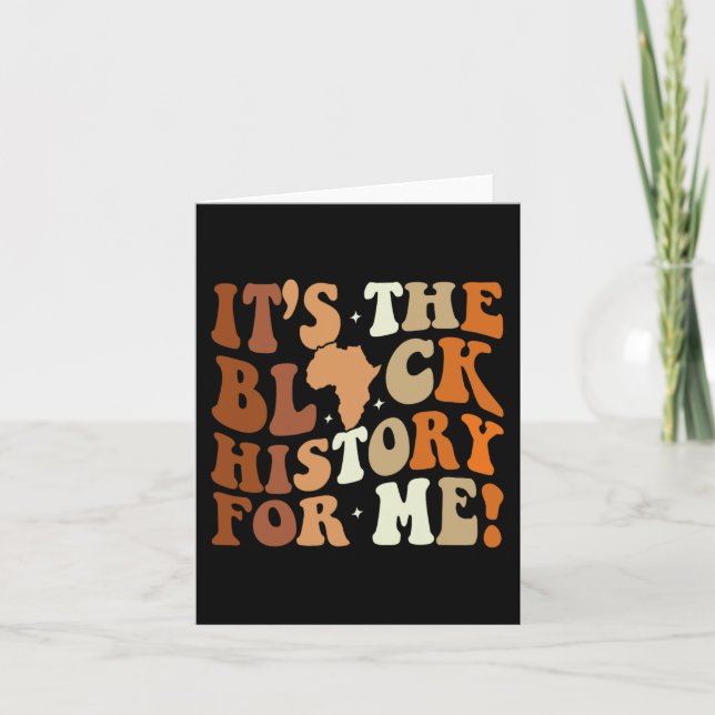 Schwarze Geschichte für mich Schwarze Geschichte M Karte (Vorderseite)