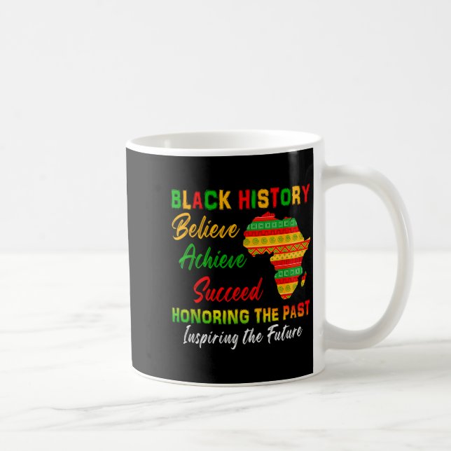 Schwarze Geschichte Glauben Erreichen Erfolg Afrik Kaffeetasse (Rechts)