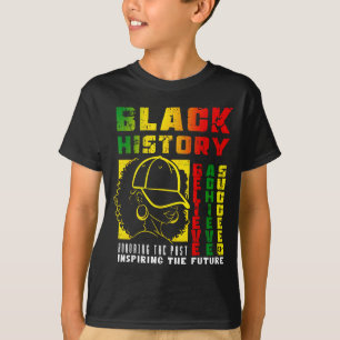 Schwarze Geschichte Glauben Erreichen Erfolgreich T-Shirt