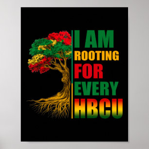 Schwarze Geschichte Ich Unterstütze Jede Hbcu Männ Poster