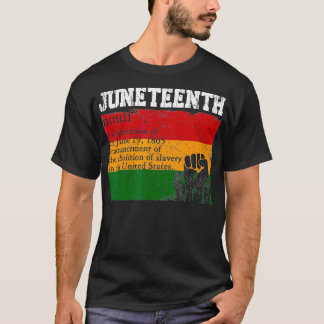 Schwarze Geschichte im Jungstzehnten Juni Definiti T-Shirt