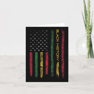 Schwarze Geschichte in US-Flagge 4. Juli Afrikanis Karte