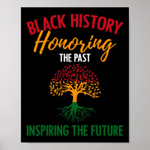 Schwarze Geschichte Inspirierende Lehren Afrikanis Poster