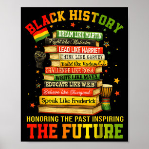 Schwarze Geschichte inspiriert zukünftigen afrikan Poster