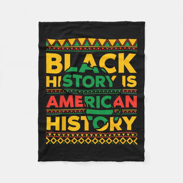 Schwarze Geschichte ist die amerikanische Geschich Fleecedecke (Vorderseite)